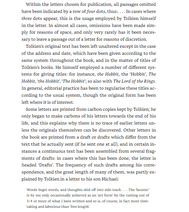 the letters of j. r. r. tolkien