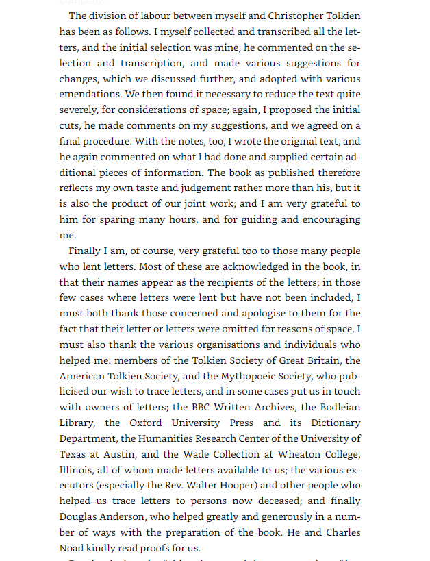 the letters of j. r. r. tolkien