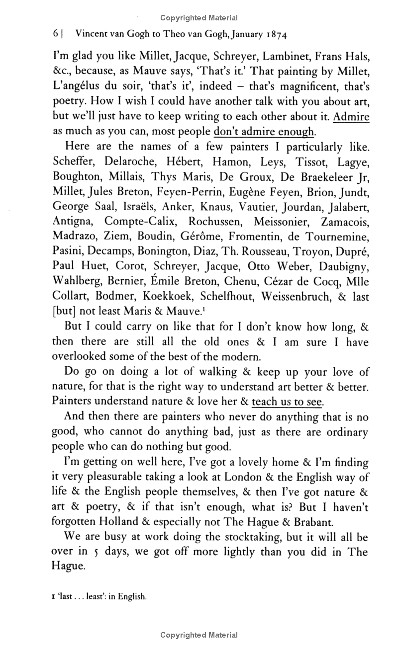 the letters of vincent van gogh