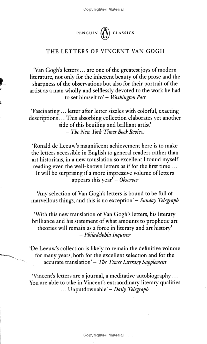 the letters of vincent van gogh