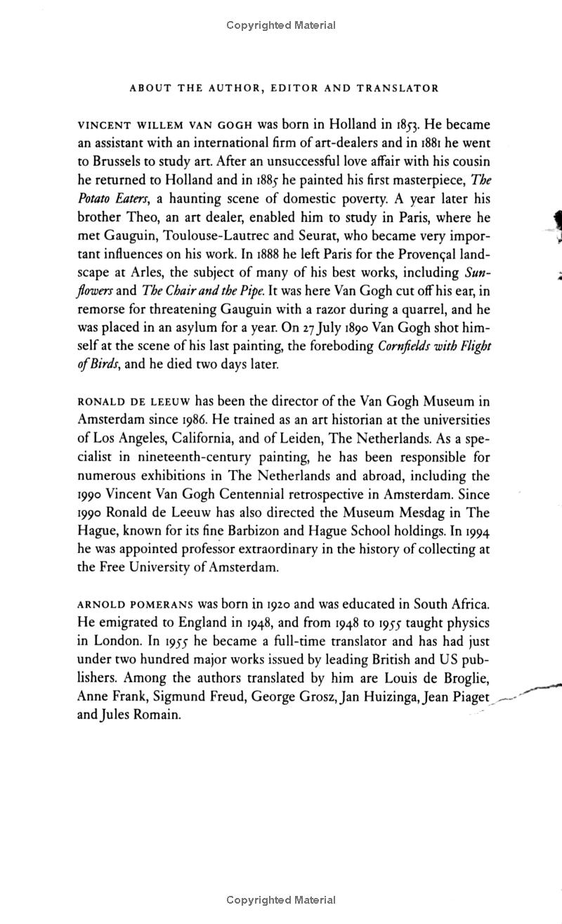 the letters of vincent van gogh