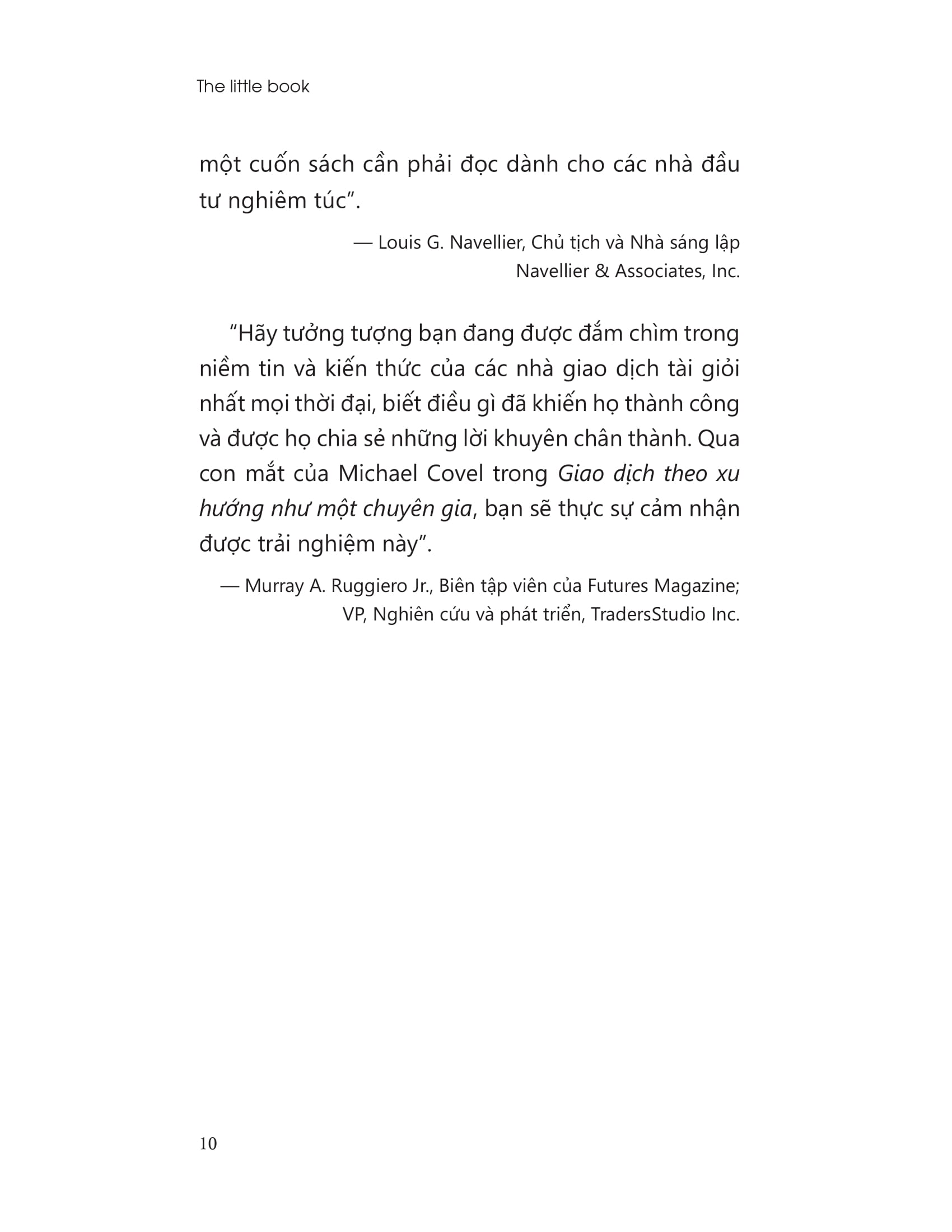 the little book - giao dịch theo xu hướng như một chuyên gia