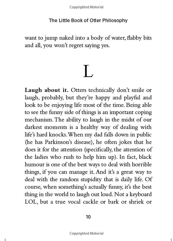 the little book of otter philosophy (the little animal philosophy books)