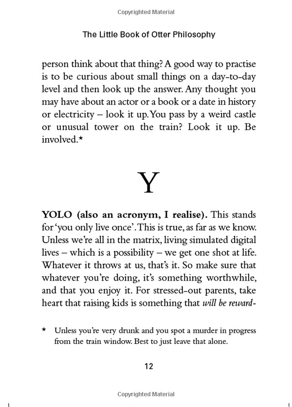 the little book of otter philosophy (the little animal philosophy books)