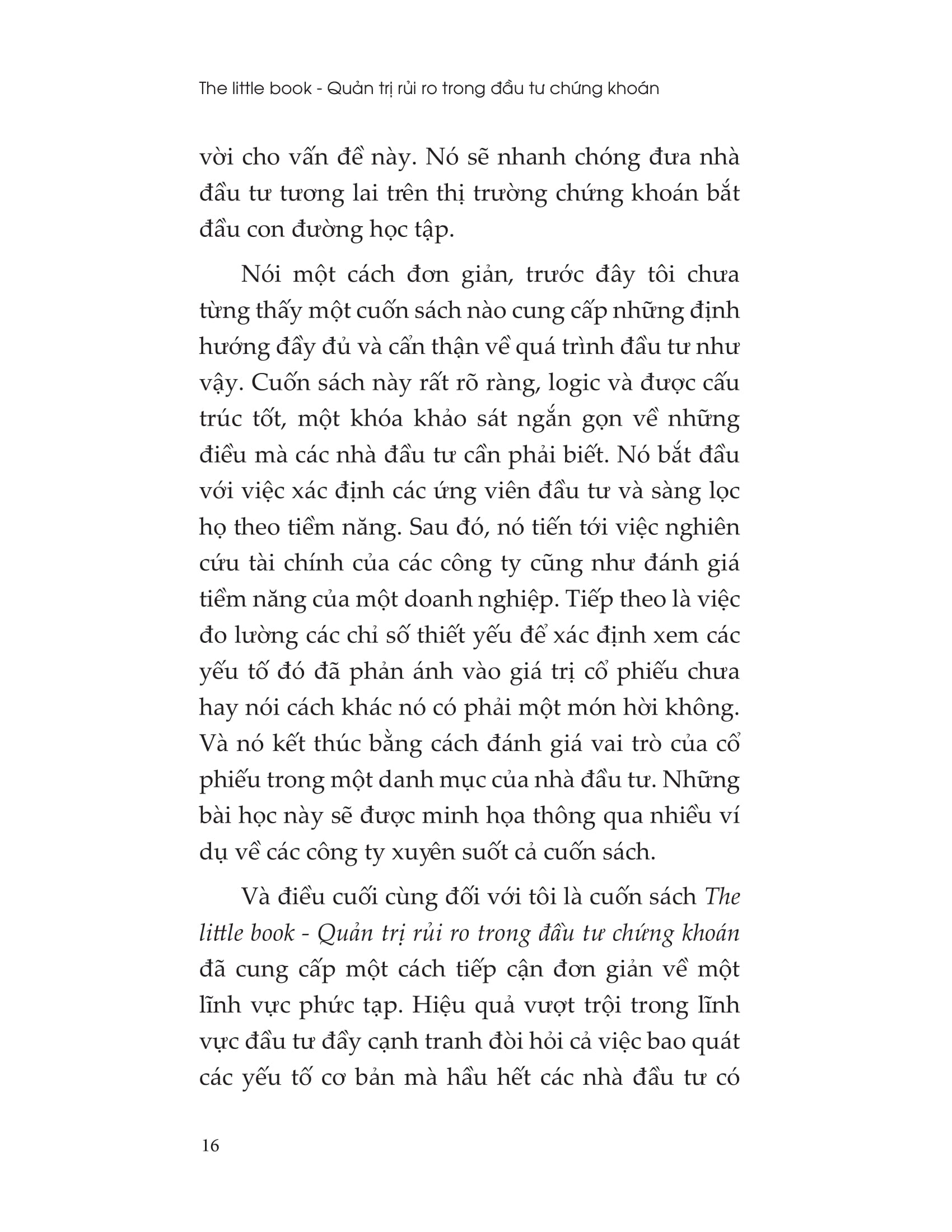 the little book - quản trị rủi ro trong đầu tư chứng khoán