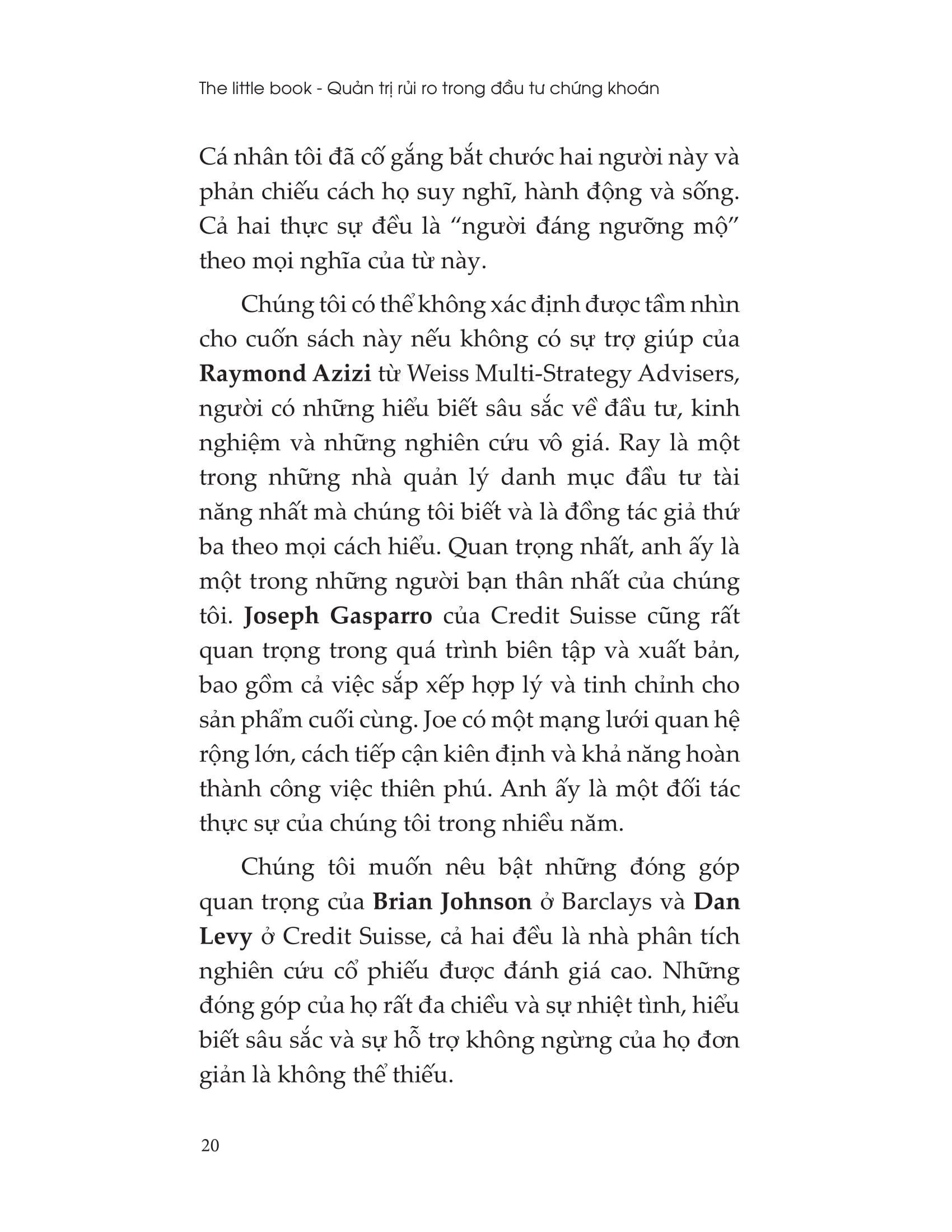 the little book - quản trị rủi ro trong đầu tư chứng khoán