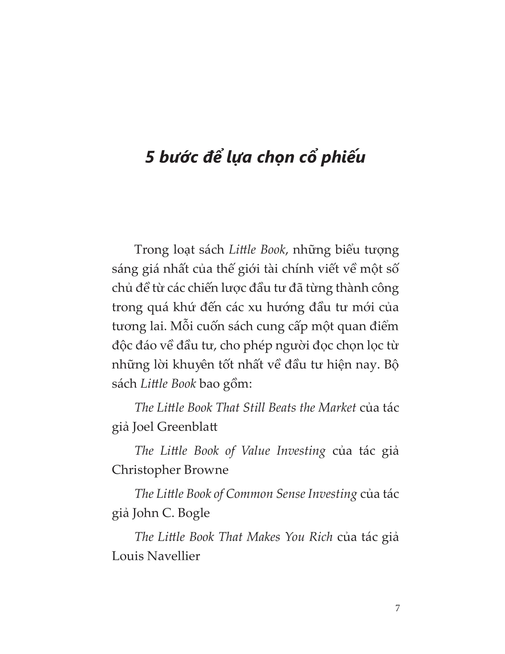 the little book - quản trị rủi ro trong đầu tư chứng khoán