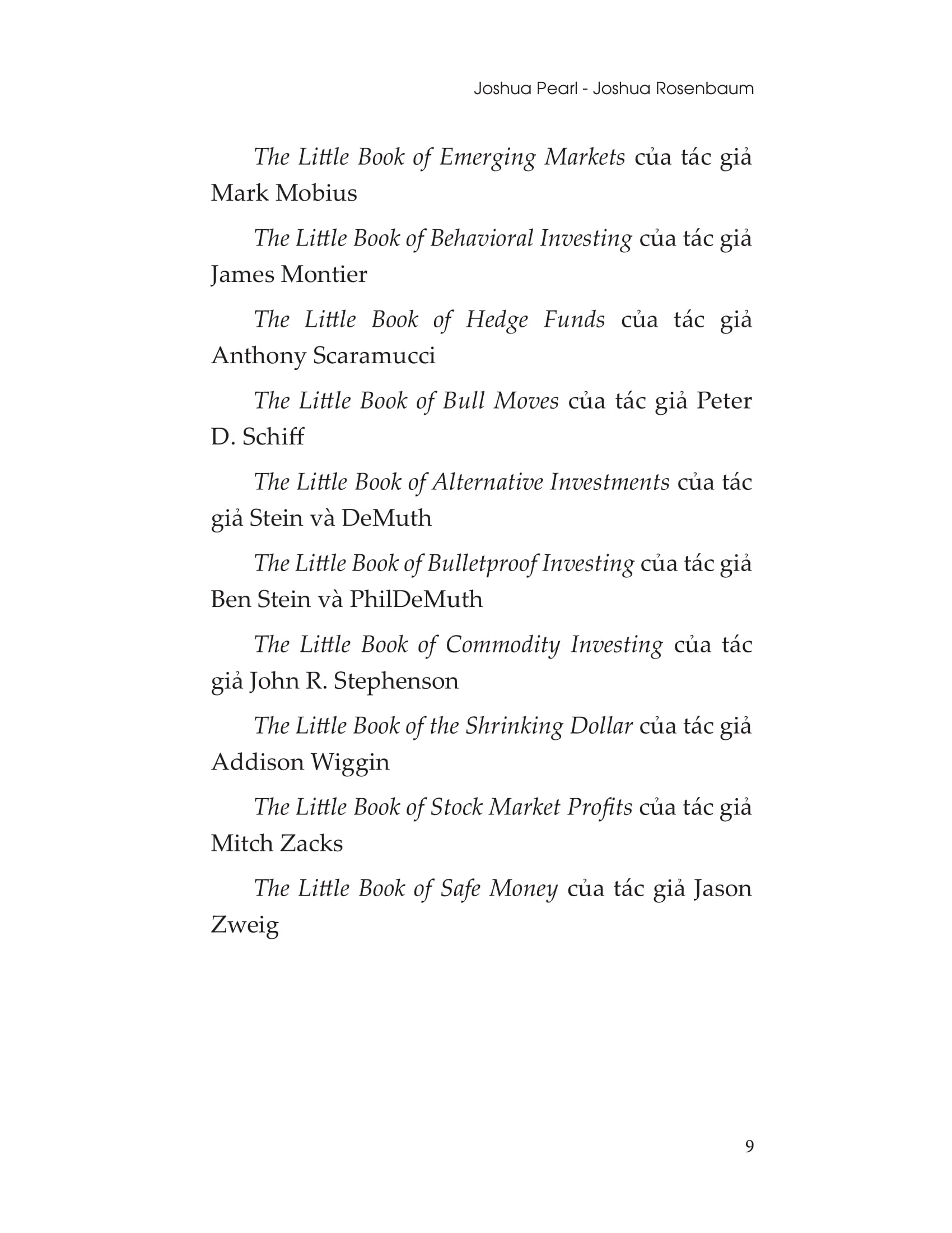 the little book - quản trị rủi ro trong đầu tư chứng khoán