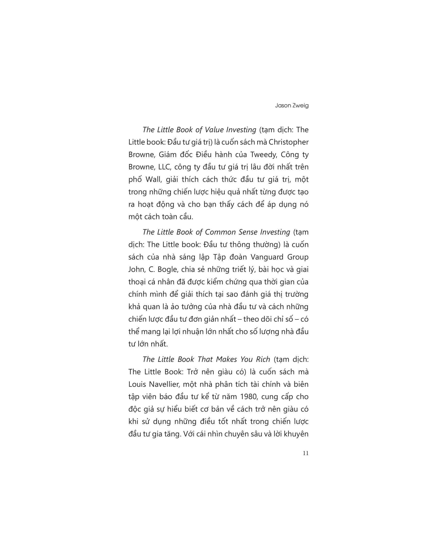 the little book - tâm lý trong đầu tư chứng khoán