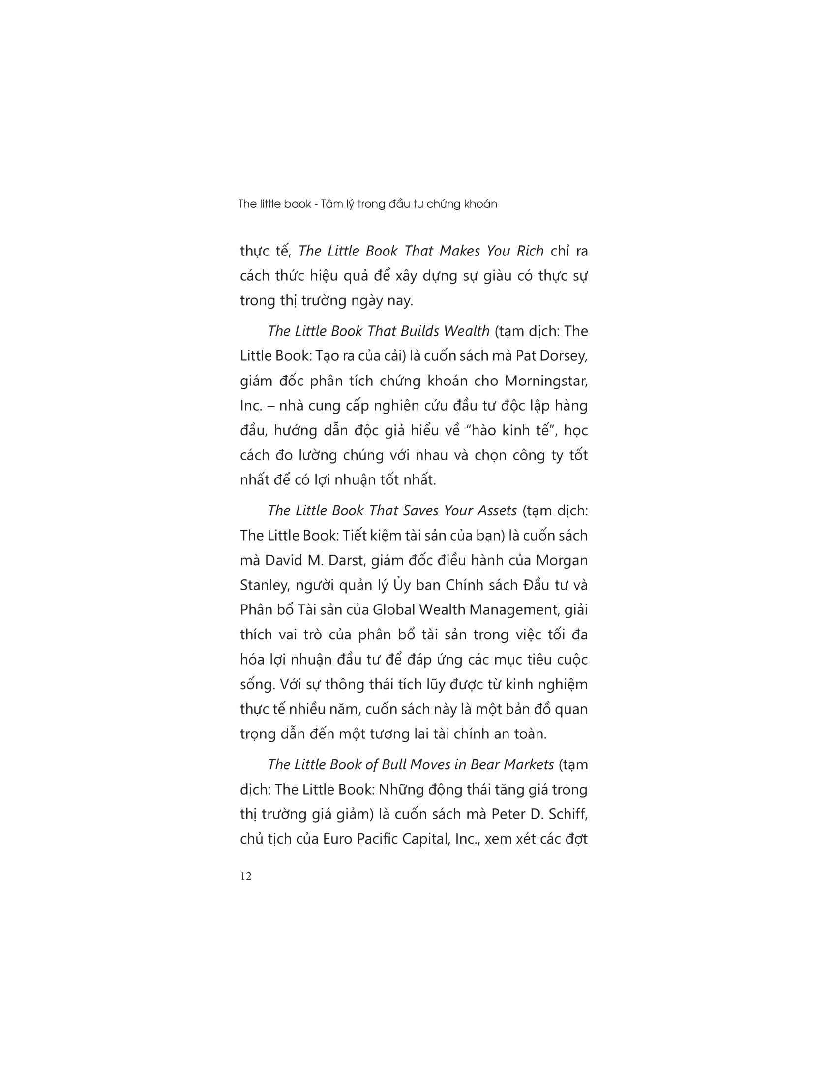 the little book - tâm lý trong đầu tư chứng khoán