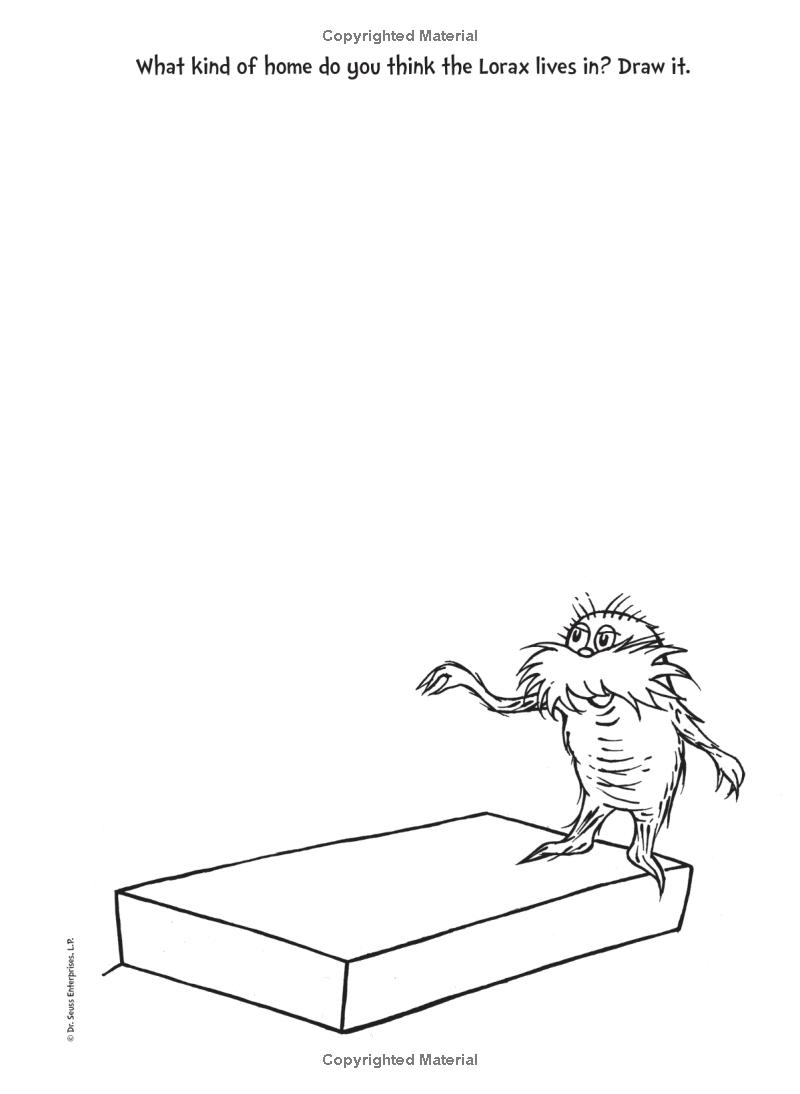the lorax deluxe doodle book (dr. seuss's the lorax books)