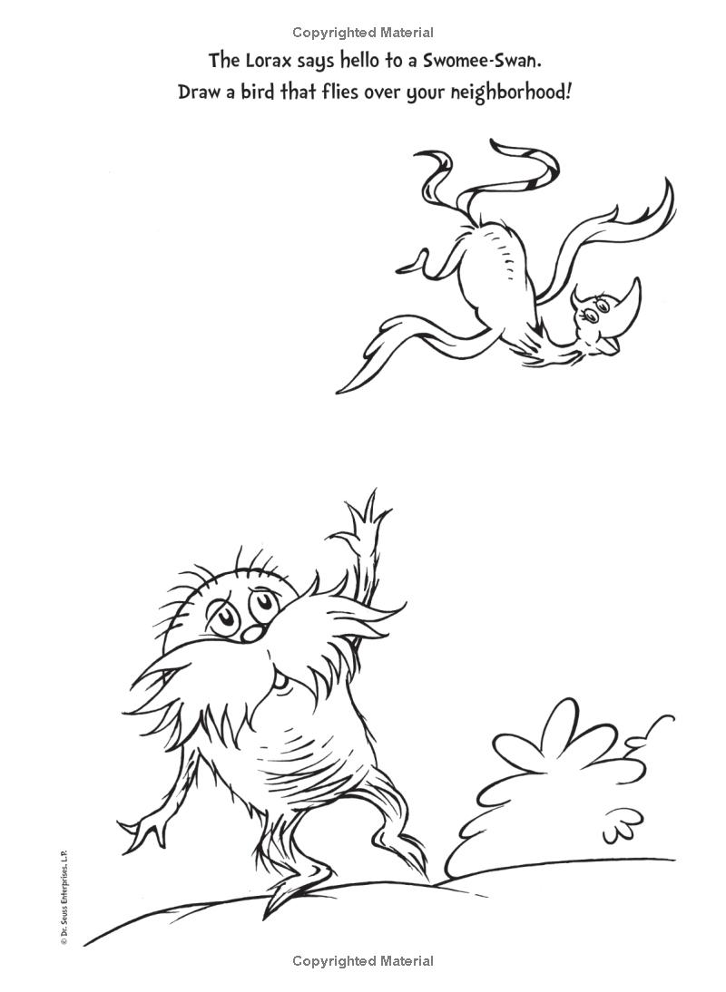 the lorax deluxe doodle book (dr. seuss's the lorax books)