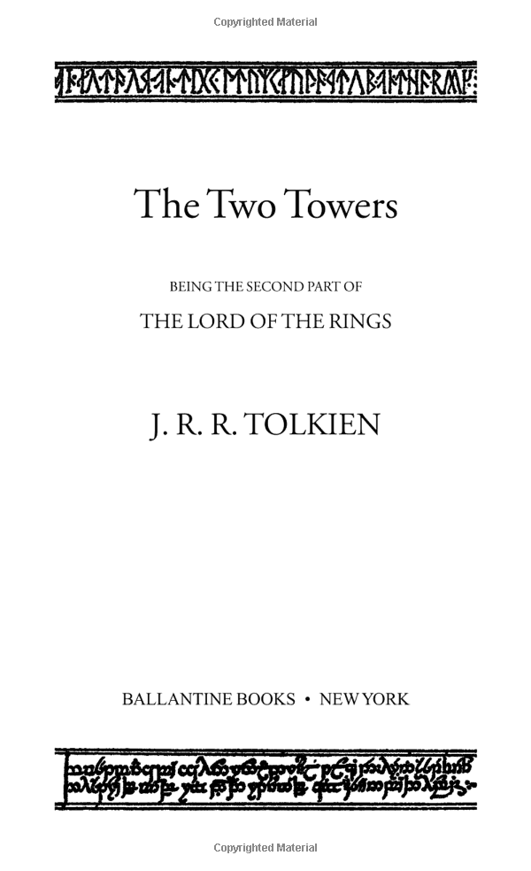 the lord of the ringstwo towers