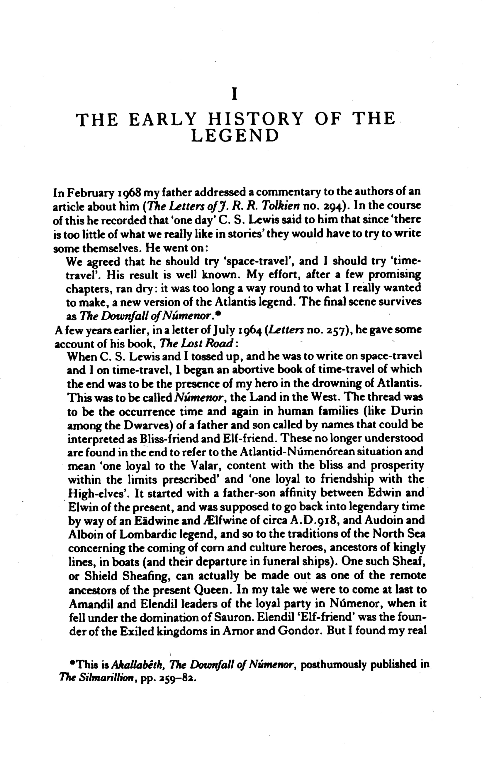 the lost road : and other writings