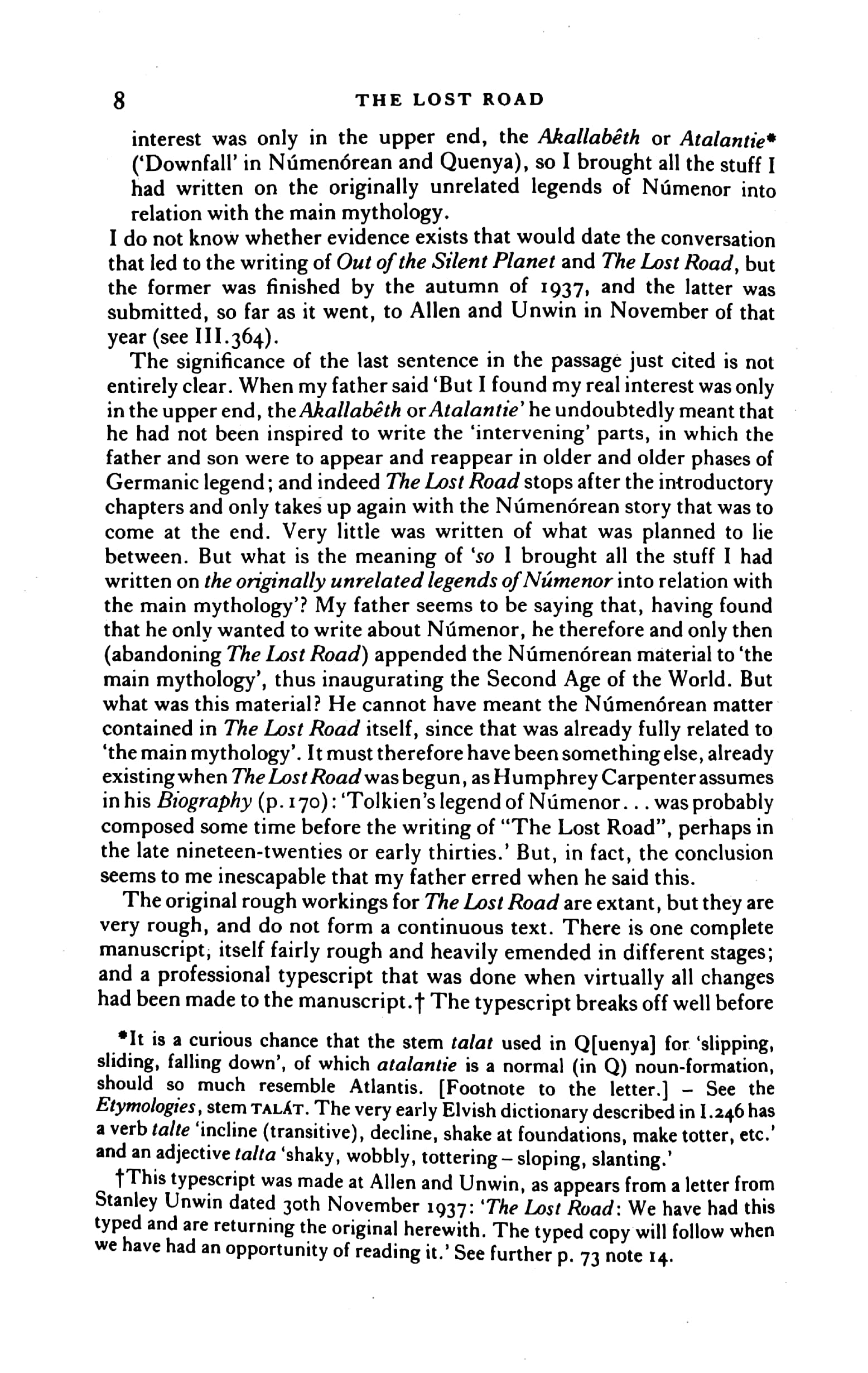 the lost road : and other writings