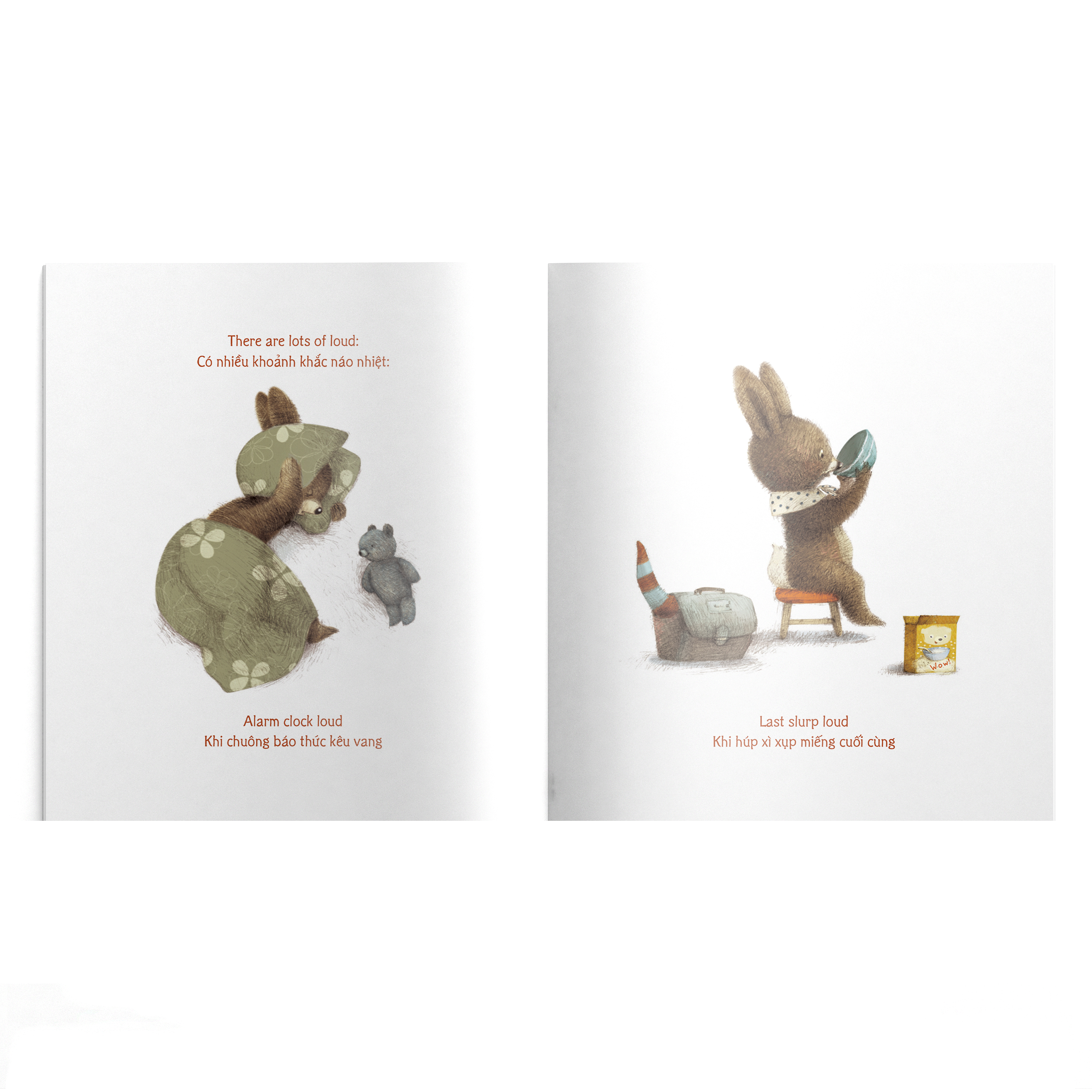 the loud book - khoảnh khắc náo nhiệt - song ngữ anh-việt