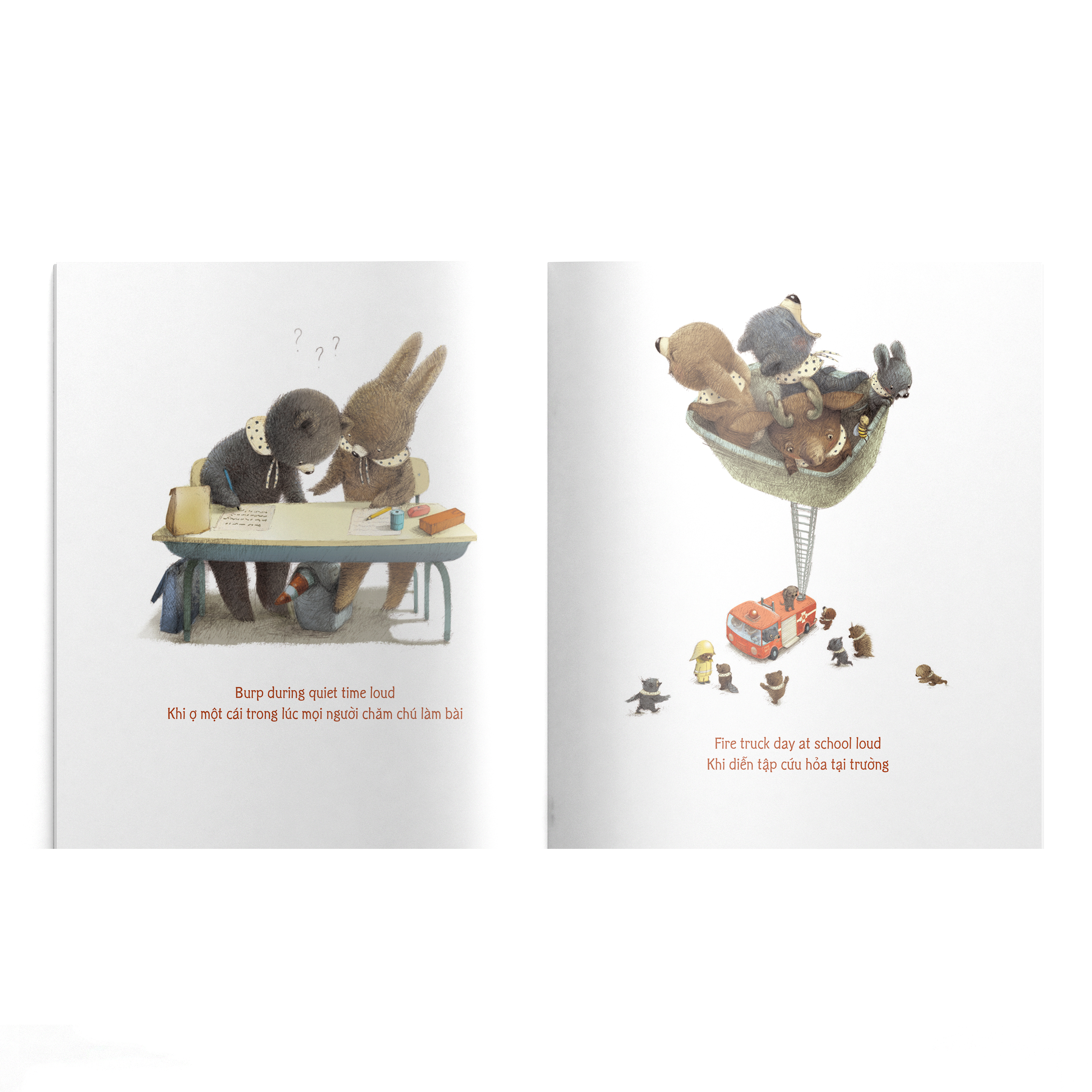 the loud book - khoảnh khắc náo nhiệt - song ngữ anh-việt