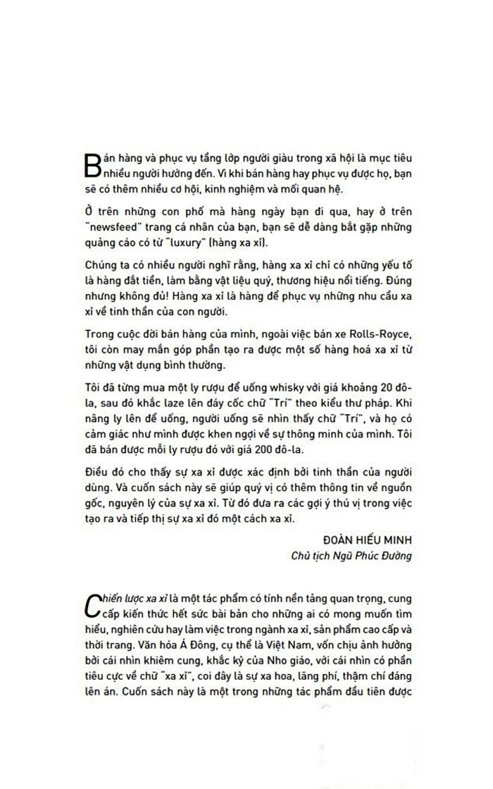 the luxury strategy - chiến lược xa xỉ