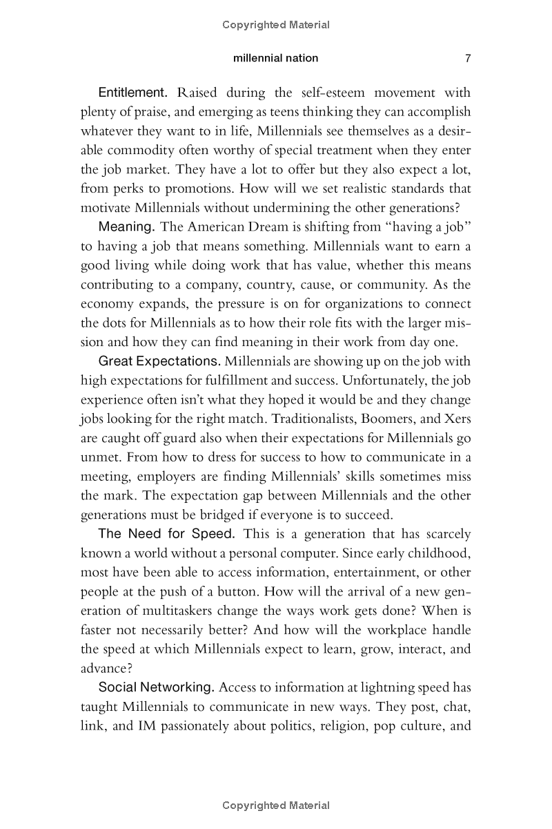 the m-factor: how the millennial generation is rocking the workplace