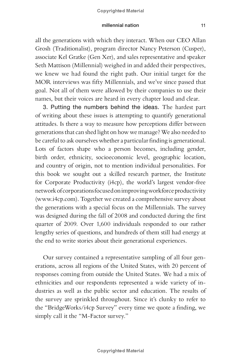 the m-factor: how the millennial generation is rocking the workplace