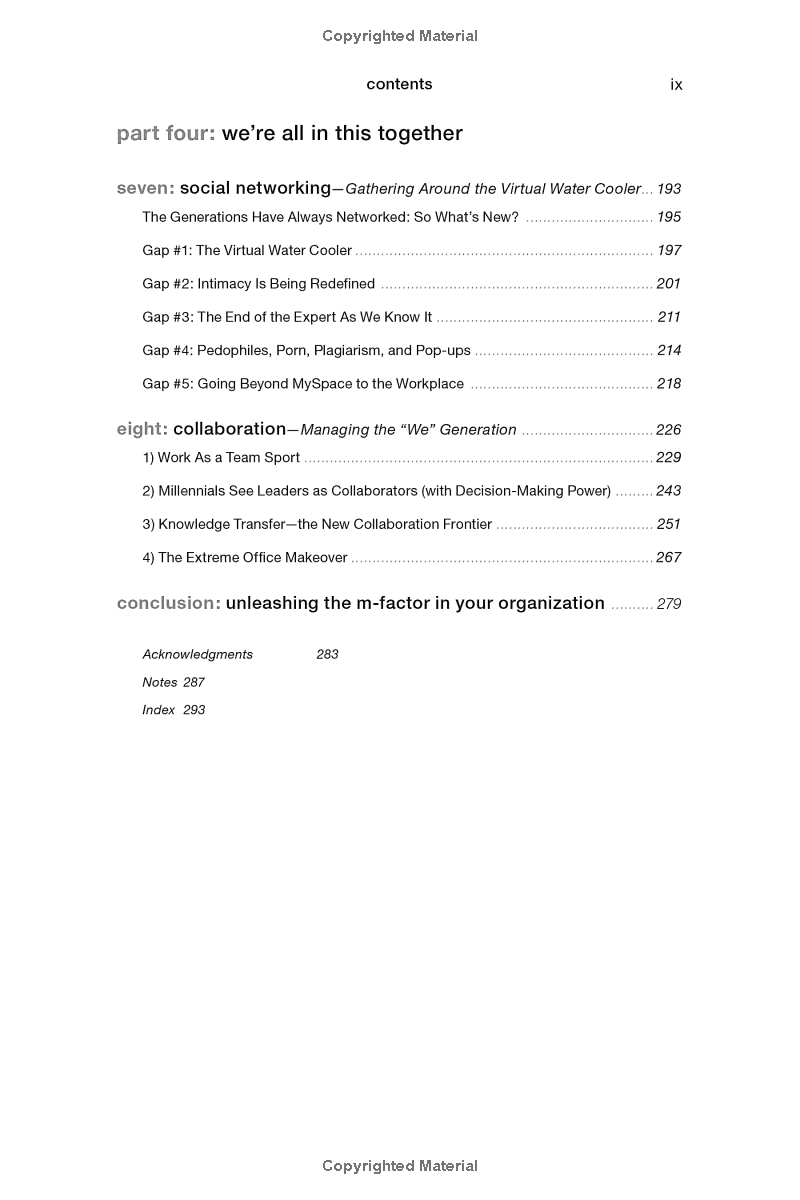 the m-factor: how the millennial generation is rocking the workplace