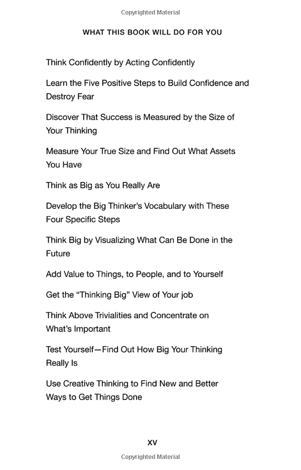 the magic of thinking big