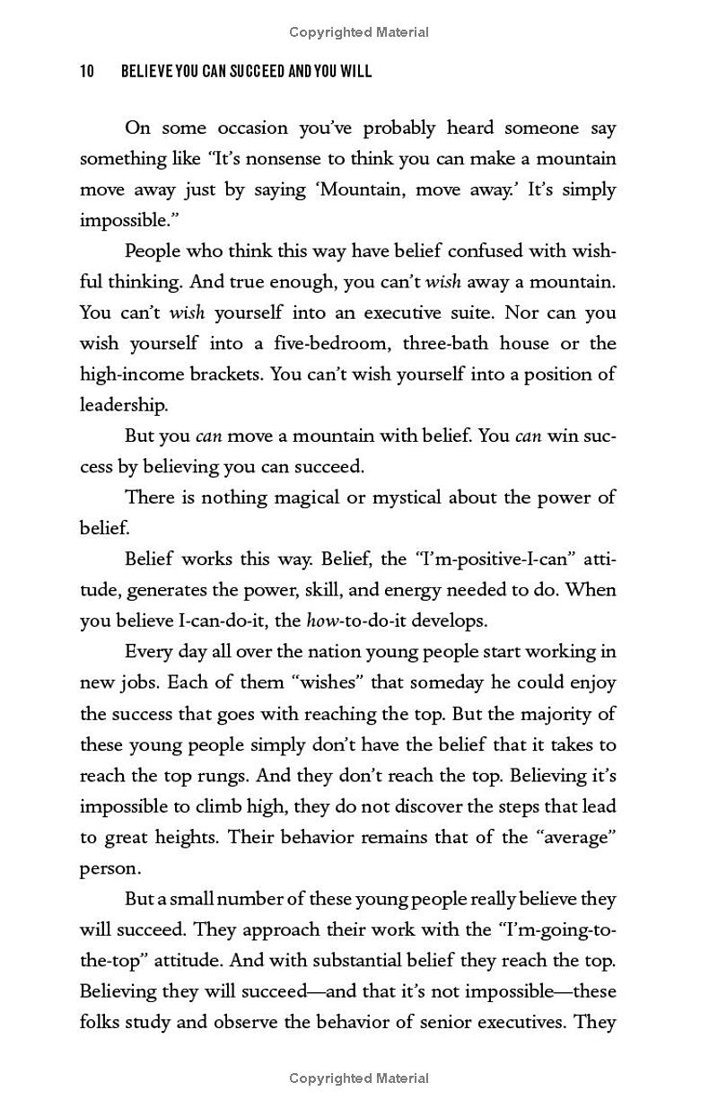 the magic of thinking big - the true secret of success