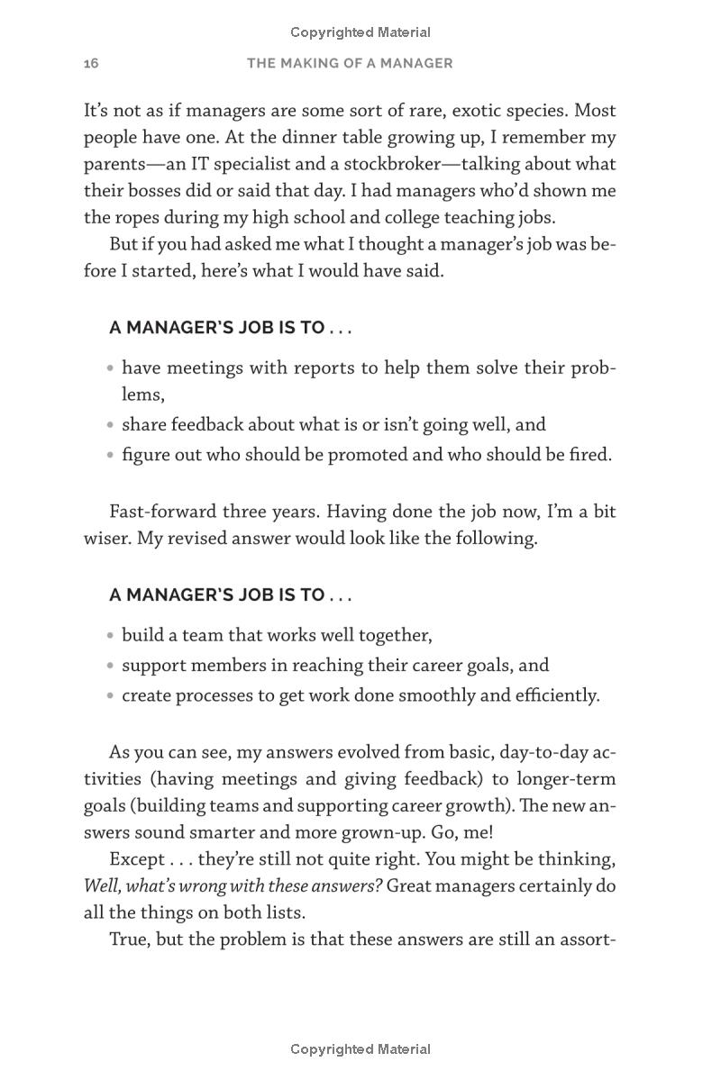 the making of a manager