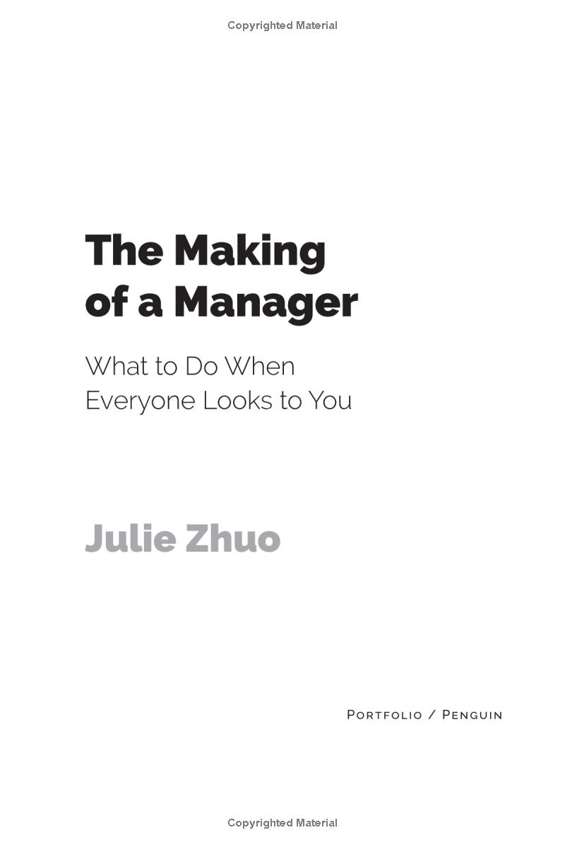 the making of a manager