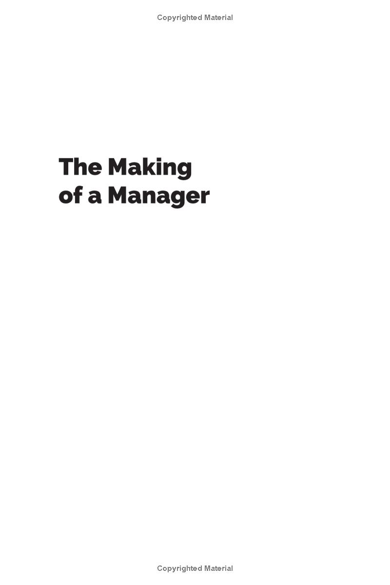 the making of a manager