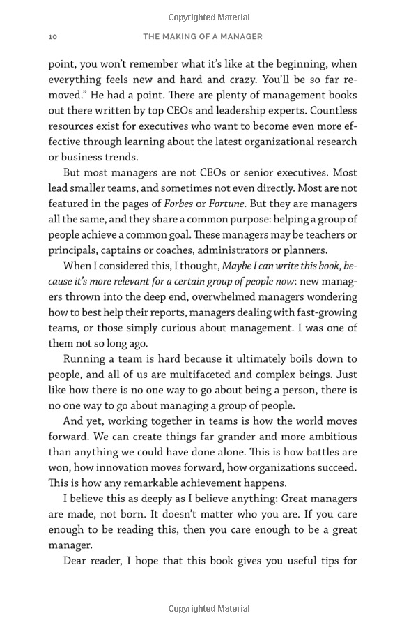 the making of a manager: what to do when everyone looks to you