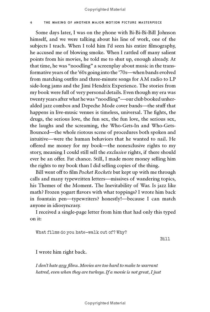 the making of another major motion picture masterpiece