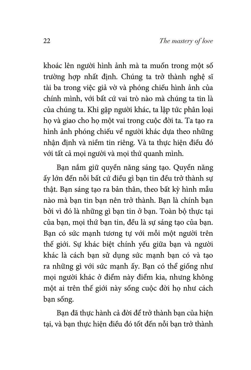 the mastery of love - những chỉ dẫn để làm chủ trái tim