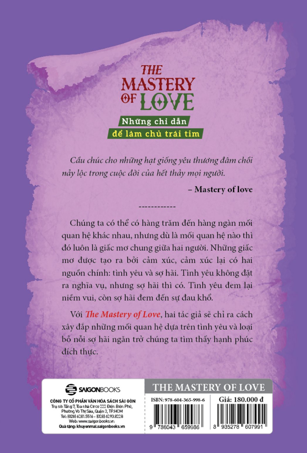the mastery of love - những chỉ dẫn để làm chủ trái tim