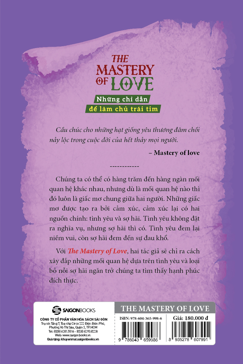 the mastery of love - những chỉ dẫn để làm chủ trái tim
