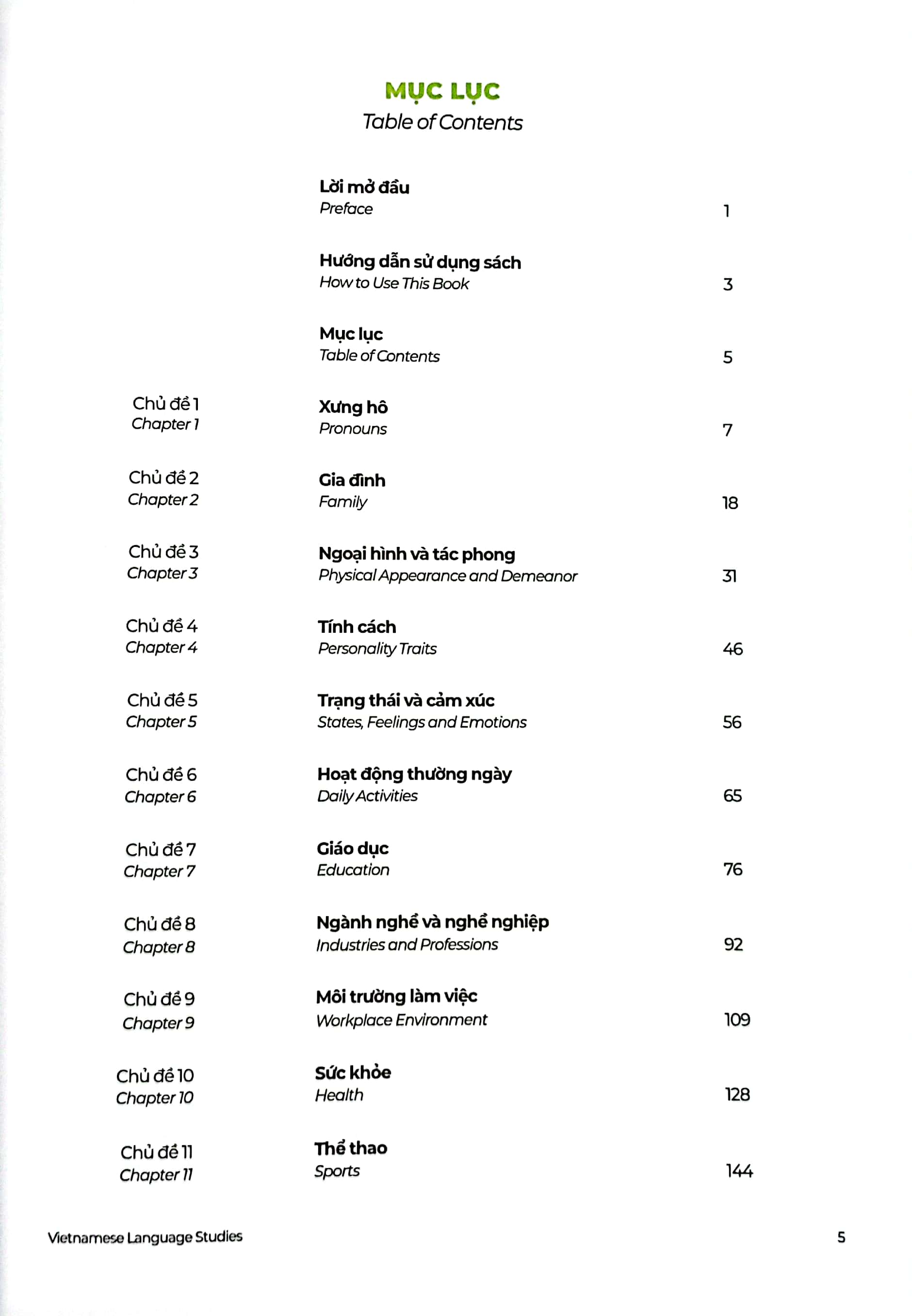 the matic vietnamese & english vocabulary 1