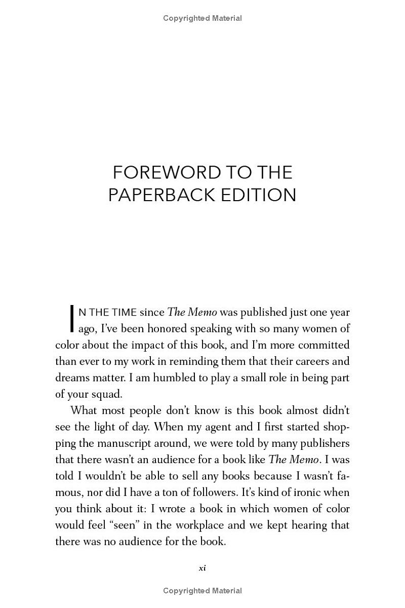 the memo : what women of color need to know to secure a seat at the table