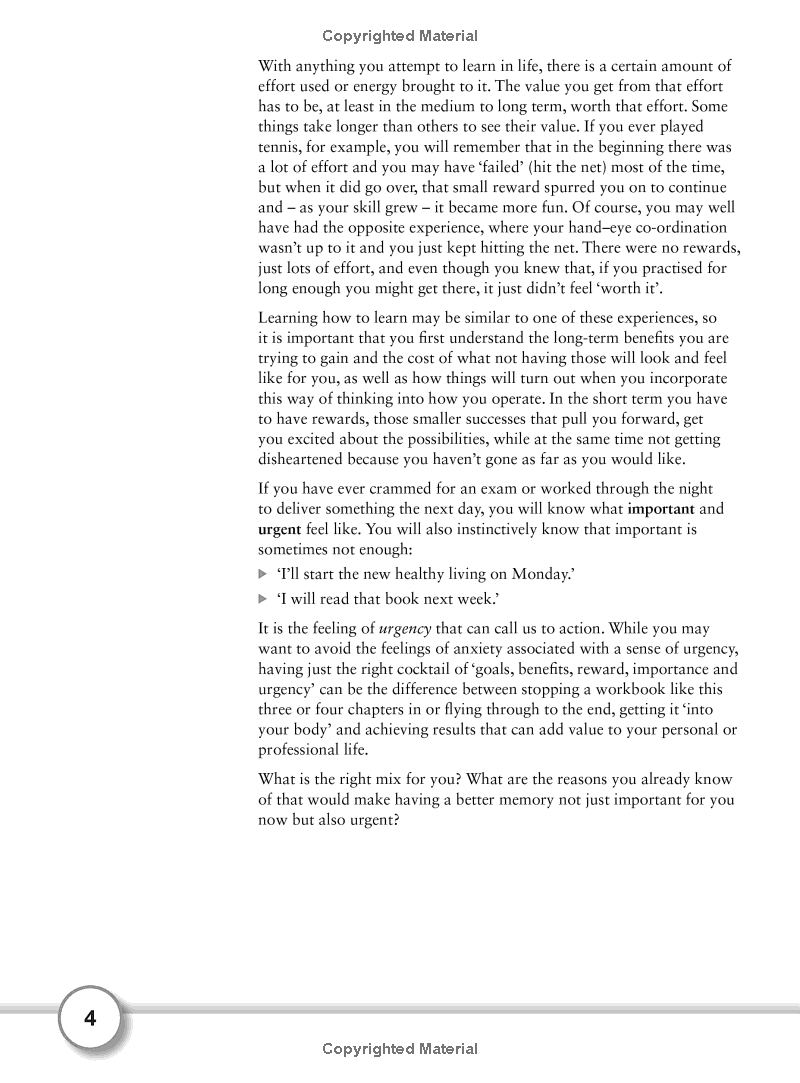 the memory workbook (teach yourself)