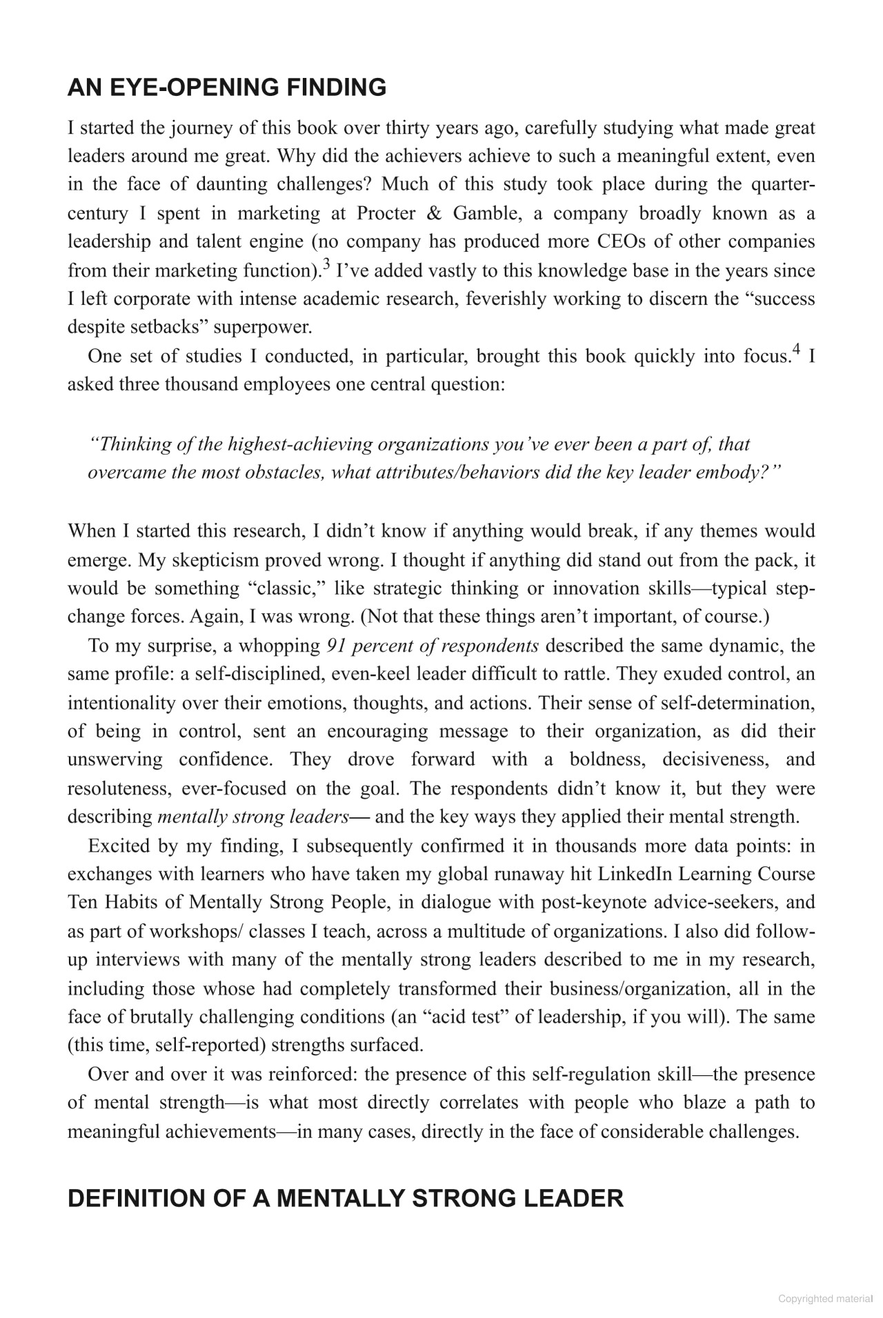 the mentally strong leader