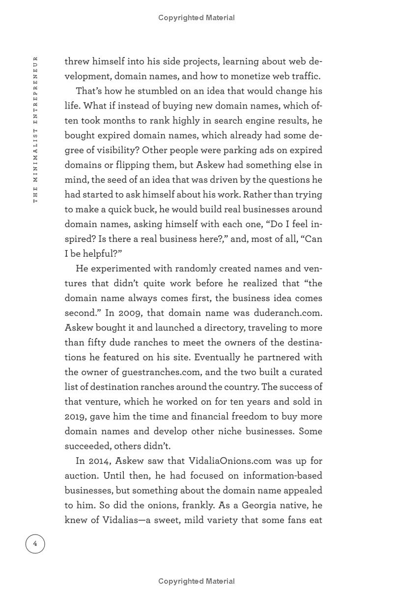 the minimalist entrepreneur