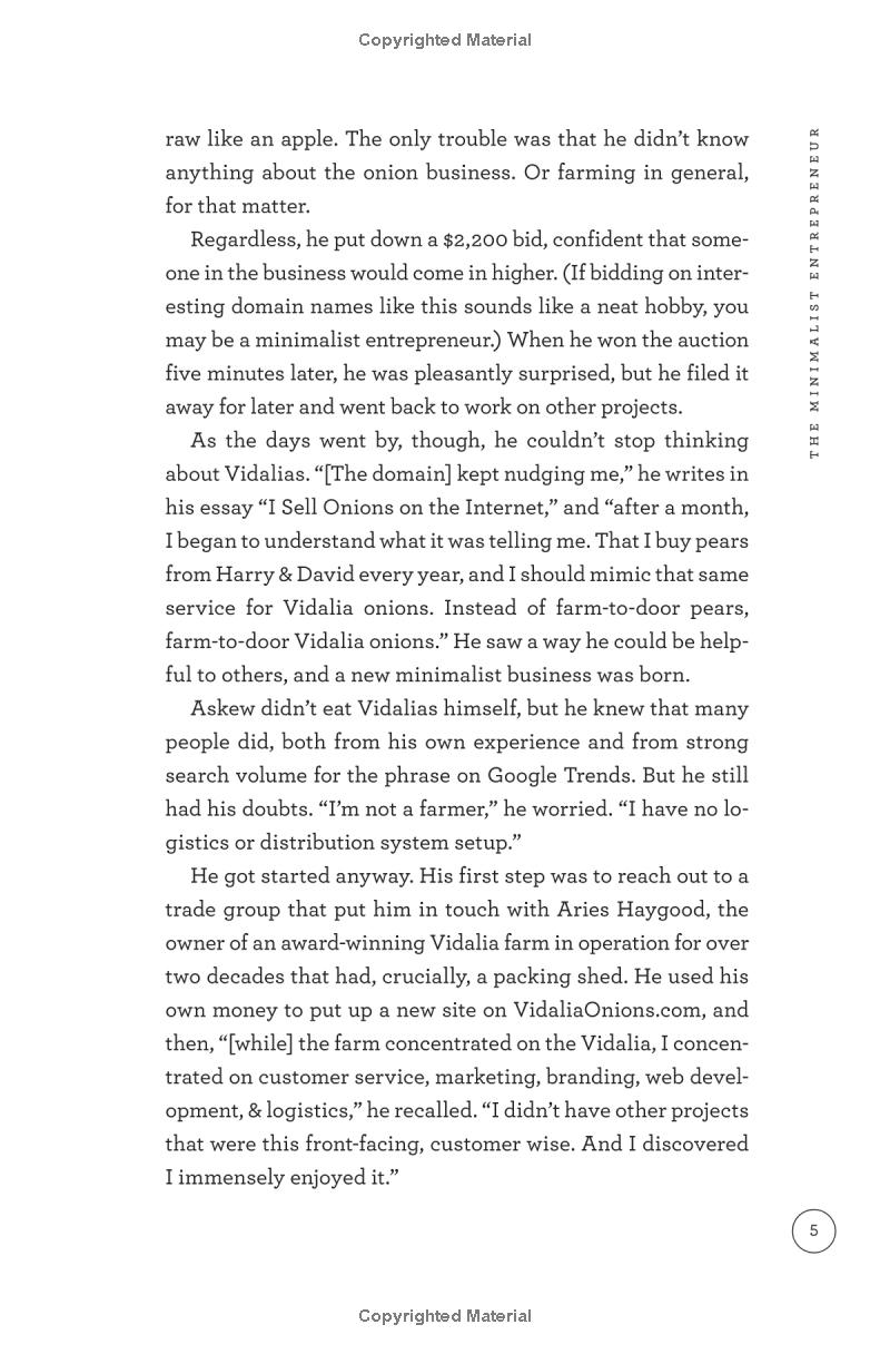 the minimalist entrepreneur