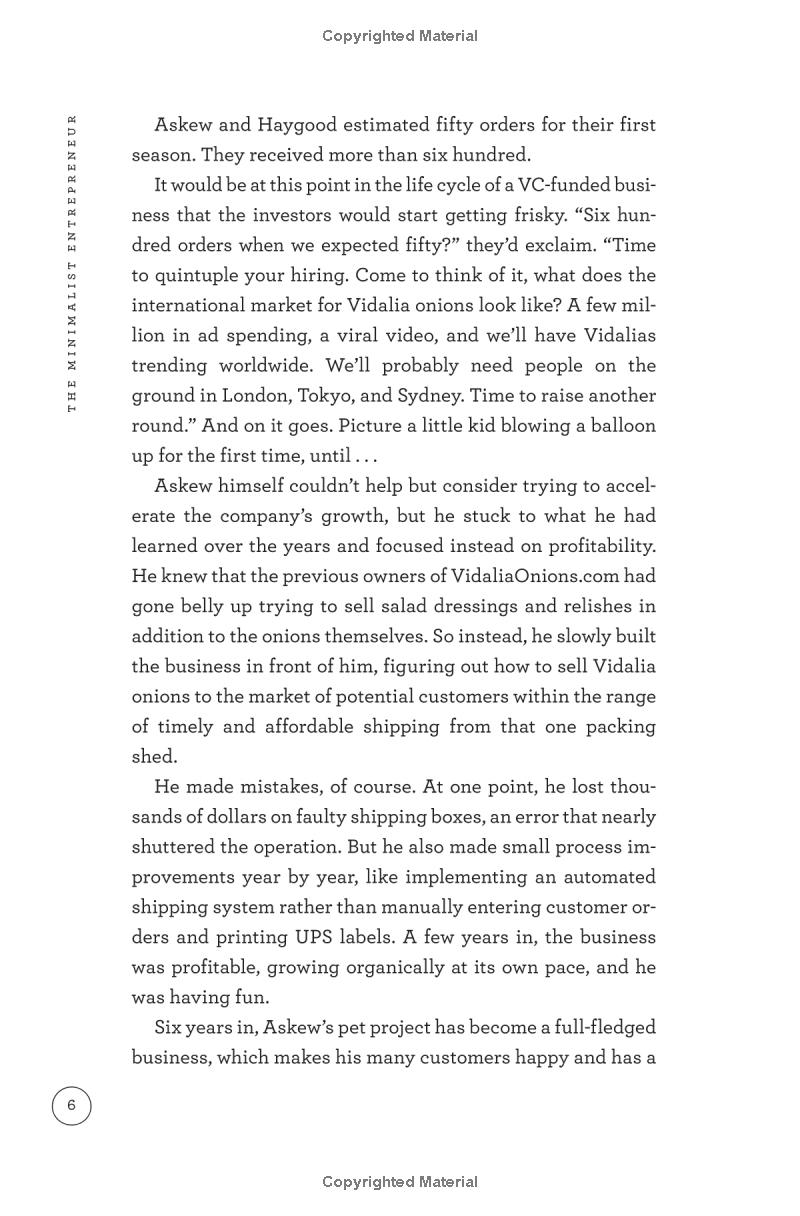 the minimalist entrepreneur