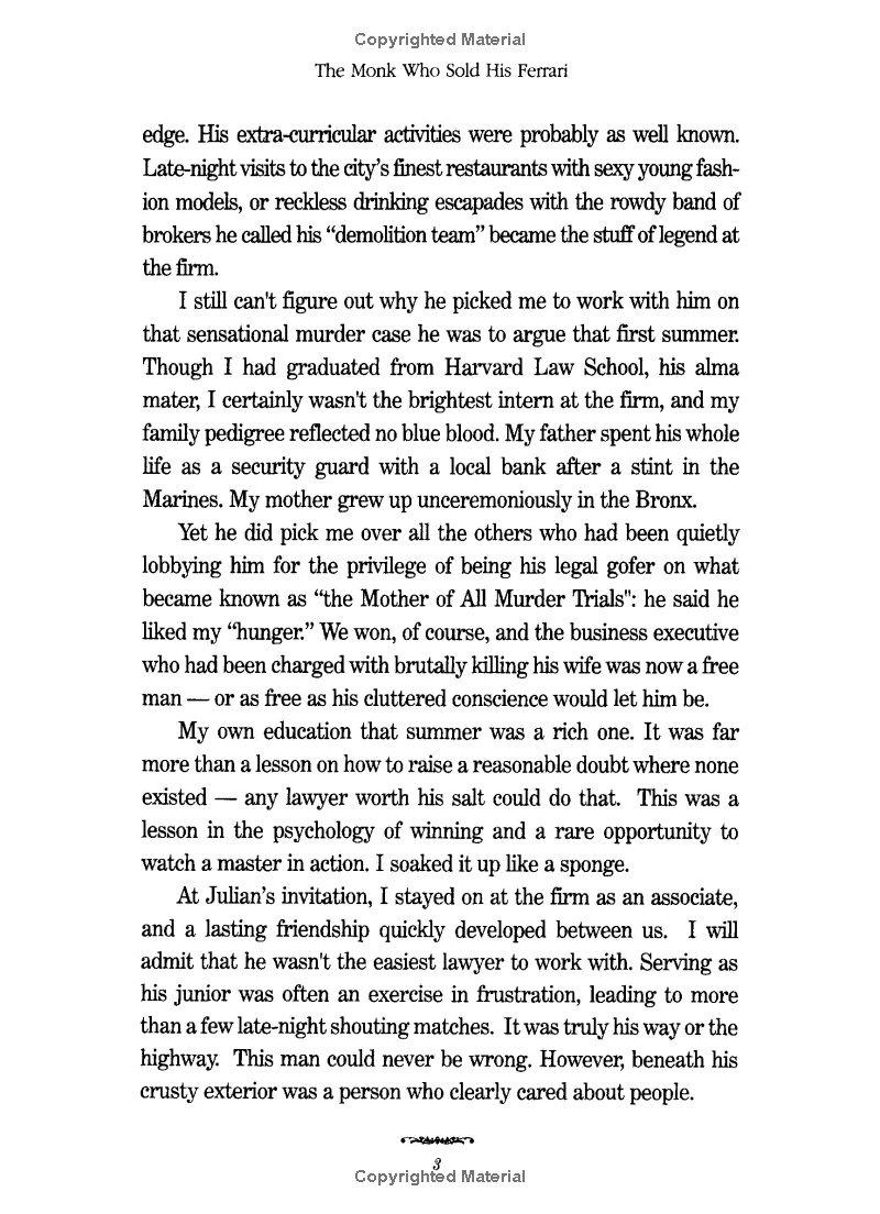 the monk who sold his ferrari: a fable about fulfilling your dreams and reaching your destiny