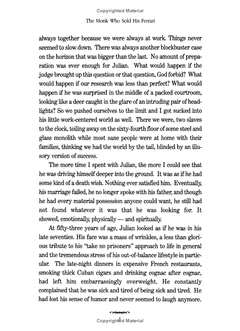 the monk who sold his ferrari: a fable about fulfilling your dreams and reaching your destiny