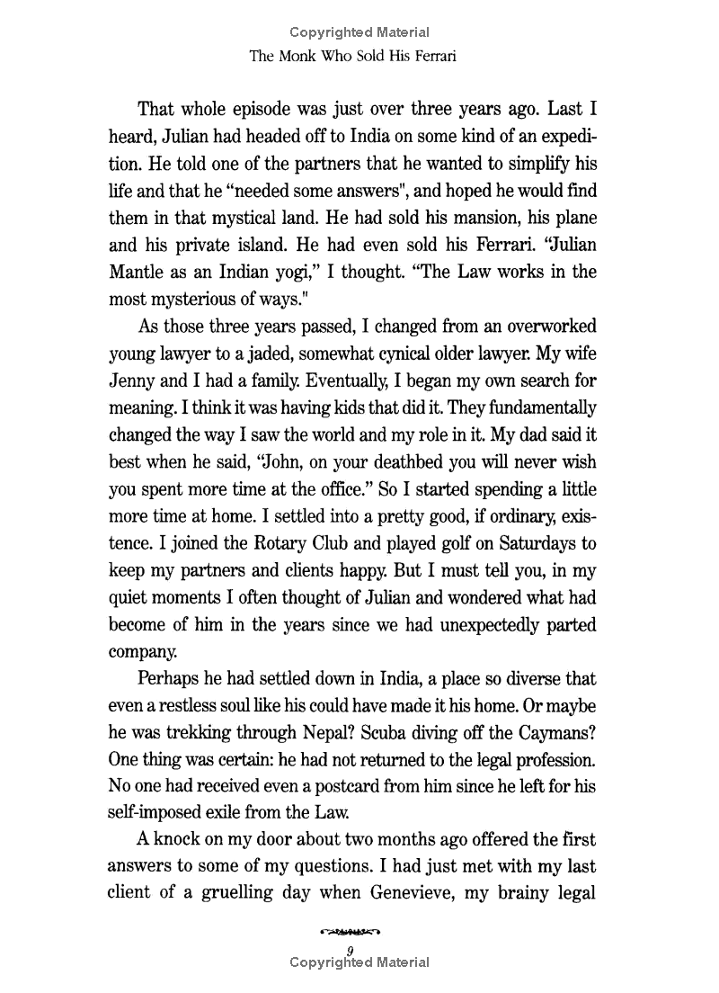 the monk who sold his ferrari: a fable about fulfilling your dreams and reaching your destiny