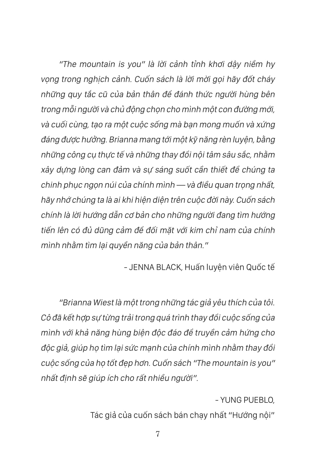 the mountain is you: nếu không giải quyết vấn đề, bạn sẽ trở thành vấn đề