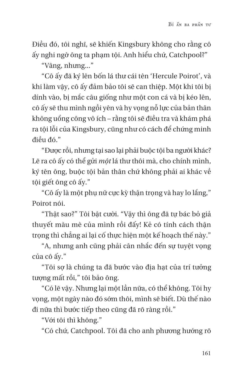 the mystery of three quarters - bí ẩn ba phần tư