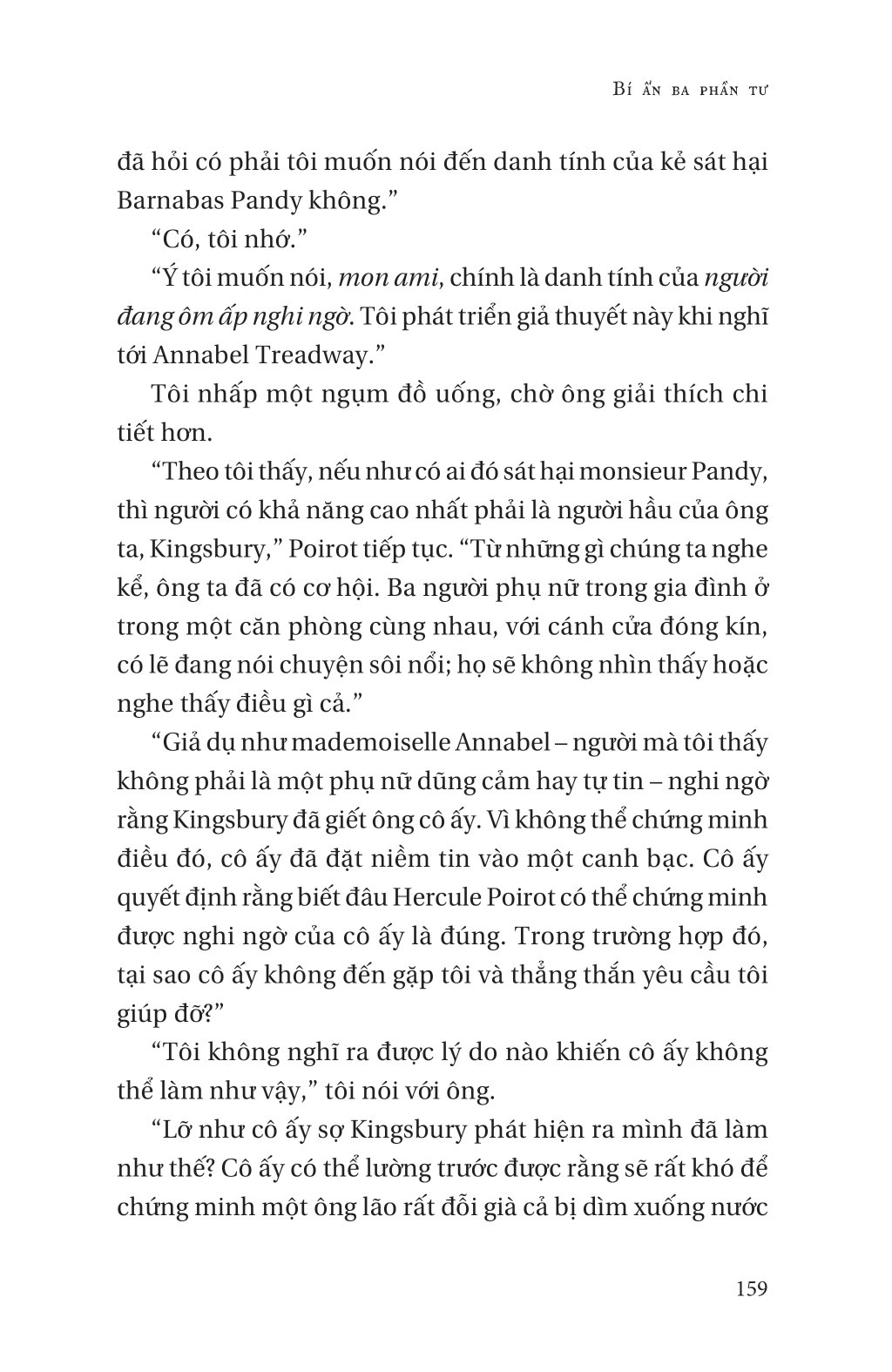 the mystery of three quarters - bí ẩn ba phần tư