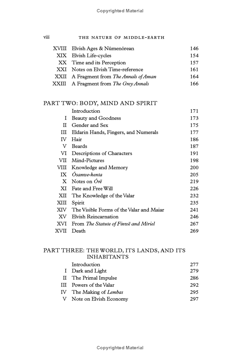 the nature of middle-earth