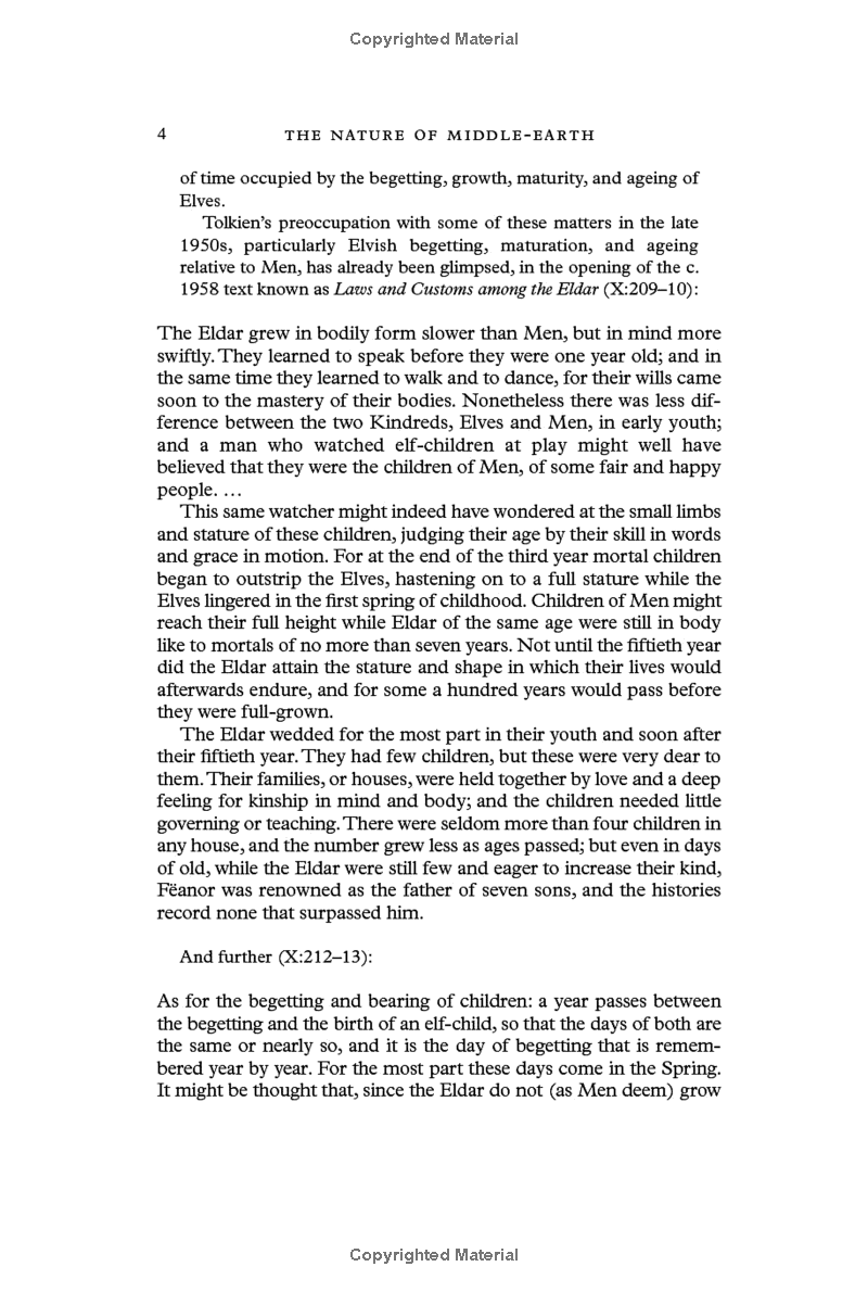 the nature of middle-earth